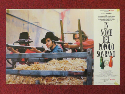 IN NOM DEL POPOLO SOVRANO - C ITALIAN FOTOBUSTA POSTER  LUCA BARBARESCHI 1990