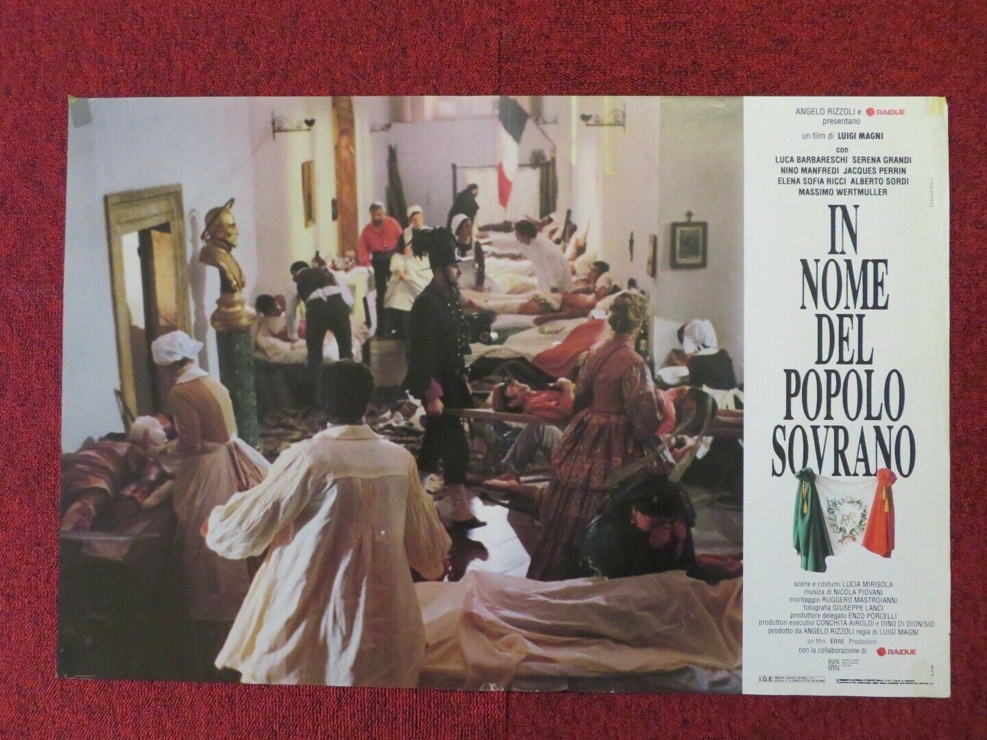 IN NOM DEL POPOLO SOVRANO - E ITALIAN FOTOBUSTA POSTER  NINO MANFREDI 1990