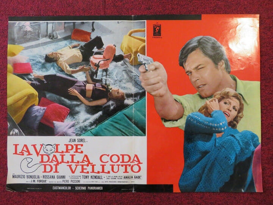 LA VOLPE DALLA CODA DI VELLUTO -  D ITALIAN FOTOBUSTA POSTER JEAN SOREL