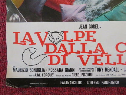 LA VOLPE DALLA CODA DI VELLUTO -  D ITALIAN FOTOBUSTA POSTER JEAN SOREL