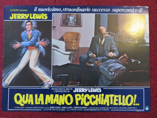 QUA LA MANO PICCHIATELLO / SMORGASBORD - A ITALIAN FOTOBUSTA POSTER  JERRY LEWIS