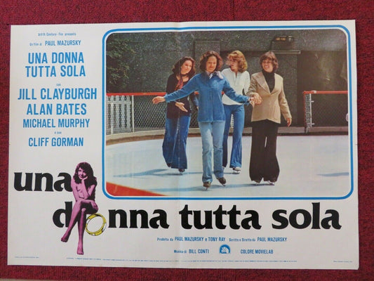 UNA DONA TUTTA SOLA / AN UNMARRIED WOMAN - C ITALIAN FOTOBUSTA POSTER CLAYBURGH