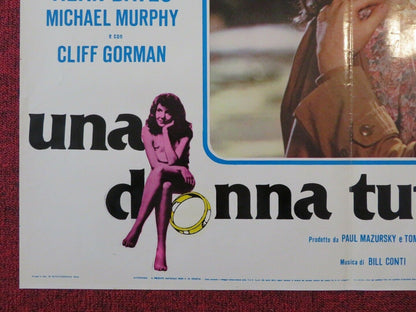 UNA DONA TUTTA SOLA / AN UNMARRIED WOMAN - F ITALIAN FOTOBUSTA POSTER 1978