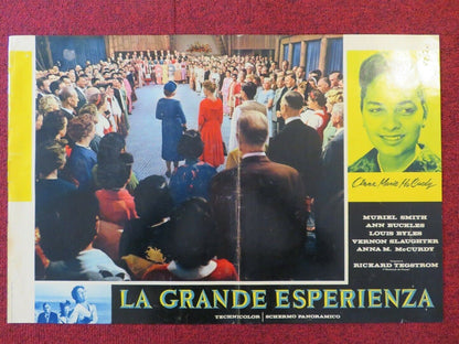 LA GRANDE ESPERIENZA / THE CROWNING EXPERIENCE - C ITALIAN FOTOBUSTA POSTER 1960