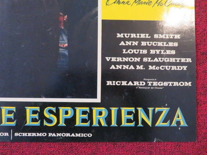 LA GRANDE ESPERIENZA / THE CROWNING EXPERIENCE - C ITALIAN FOTOBUSTA POSTER 1960