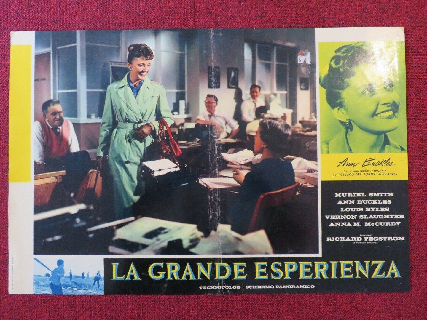 LA GRANDE ESPERIENZA / THE CROWNING EXPERIENCE - D ITALIAN FOTOBUSTA POSTER 1960