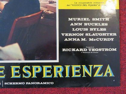 LA GRANDE ESPERIENZA / THE CROWNING EXPERIENCE - D ITALIAN FOTOBUSTA POSTER 1960