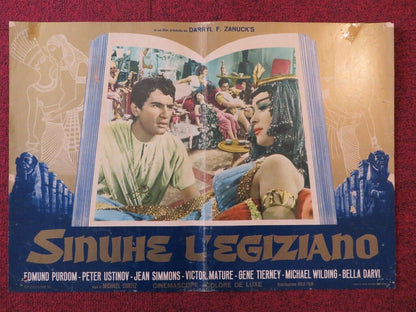 SINUHE L'EGIZIANO / THE EGYPTIAN ITALIAN FOTOBUSTA POSTER PETER USTINOV 1954