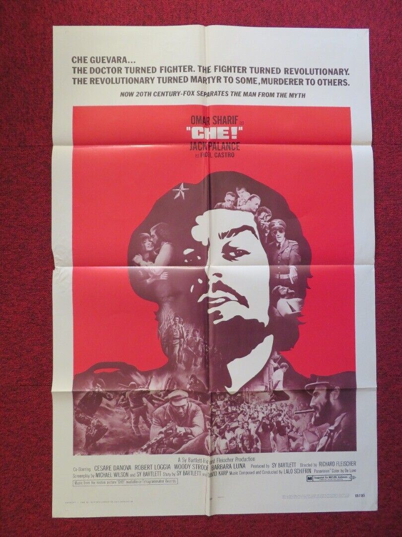 CHE ! FOLDED US ONE SHEET POSTER RORY CALHOUN OMAR SHARIF JACK PALANCE 1969