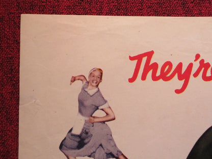 LEAVE IT TO THE MARINES FOLDED US ONE SHEET POSTER SID MELTON MARA LYNN 1951