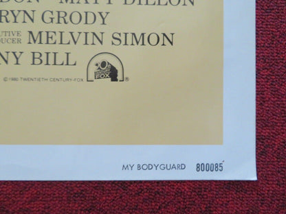 MY BODYGUARD FOLDED US ONE SHEET POSTER CHRIS MAKEPEACE MATT DILLON 1980