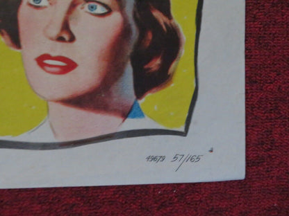 THE MAN IN THE ROAD FOLDED US ONE SHEET POSTER DEREK FARR ELLA RAINES 1956