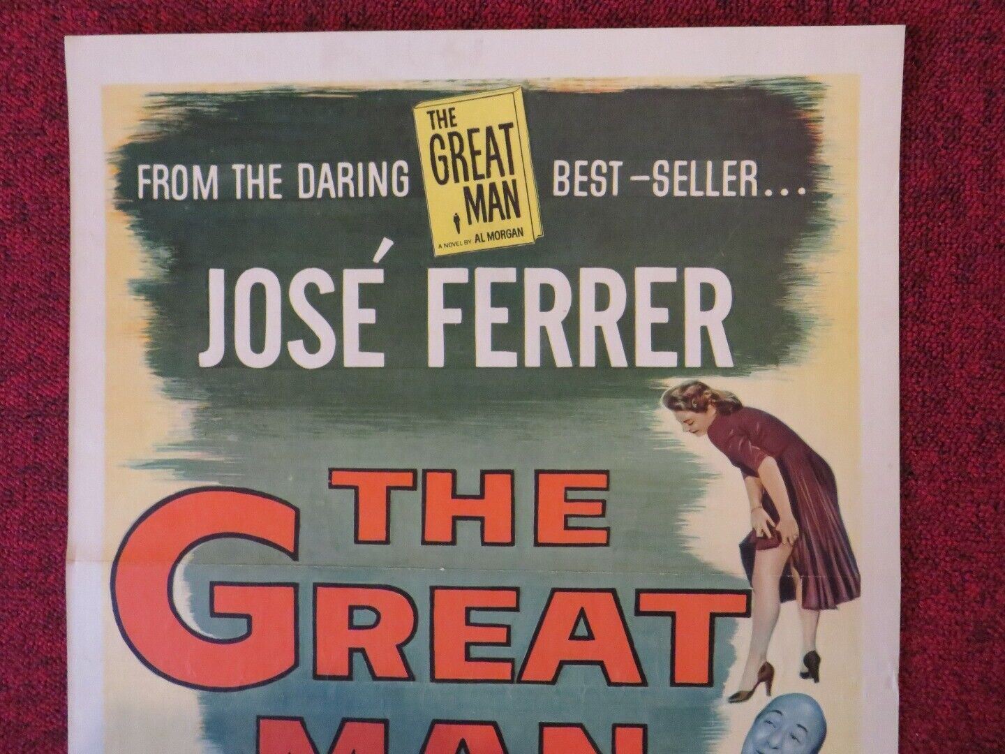 THE GREAT MAN US INSERT (14"x 36") POSTER JOSE FERRER DEAN JAGGER 1956