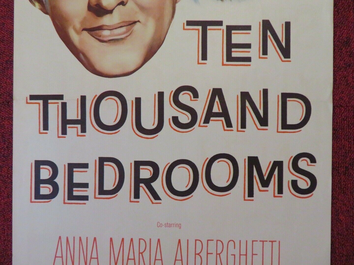 TEN THOUSAND BEDROOMS US INSERT (14"x 36") POSTER DEAN MARTIN 1957