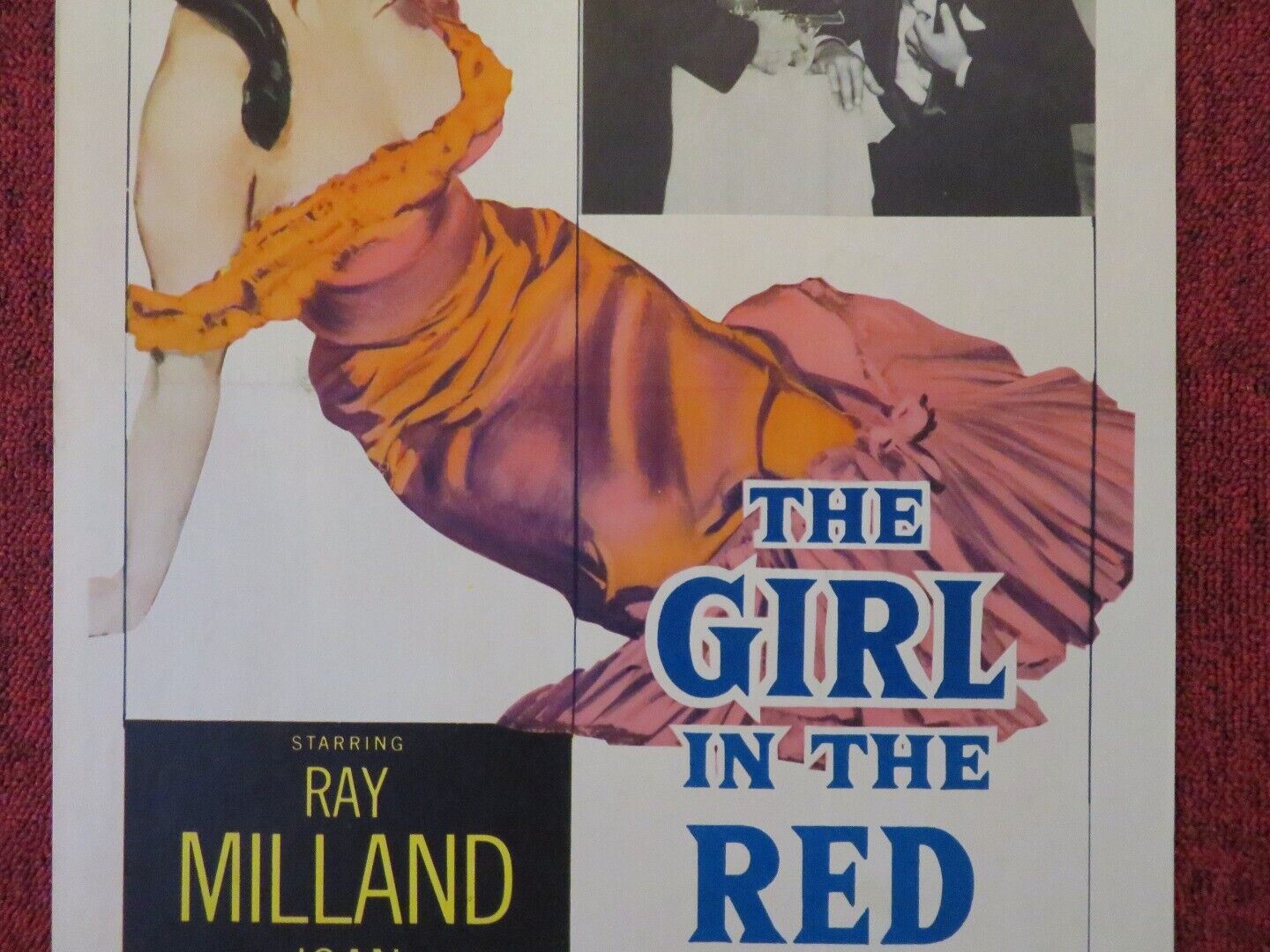 THE GIRL IN THE RED VELVET SWING US INSERT (14"x 36") POSTER JOAN COLLINS 1955