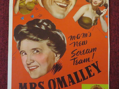 MRS O'MALLEY AND MR MALONE US INSERT (14"x 36") POSTER MARJORIE MAIN 1950