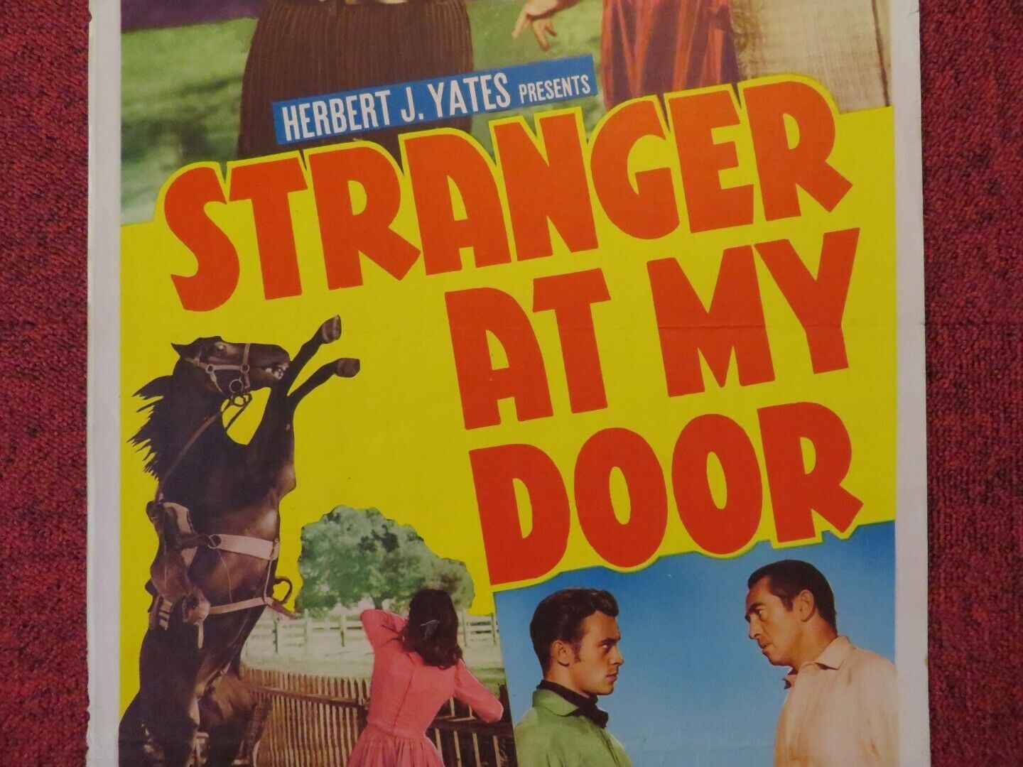 STRANGER AT MY DOOR US INSERT (14"x 36") POSTER MACDONALD CAREY 1956