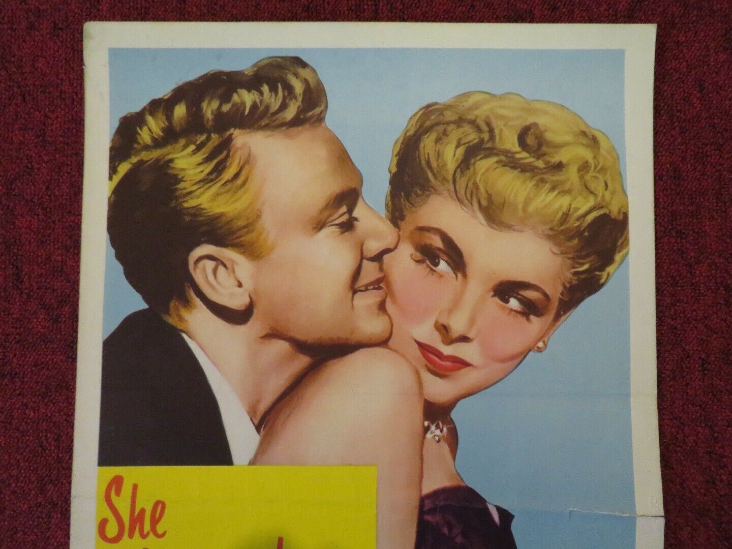 CONFIDENTIALLY CONNIE  US INSERT (14"x 36") POSTER JANET LEIGH VAN JOHNSON 1953