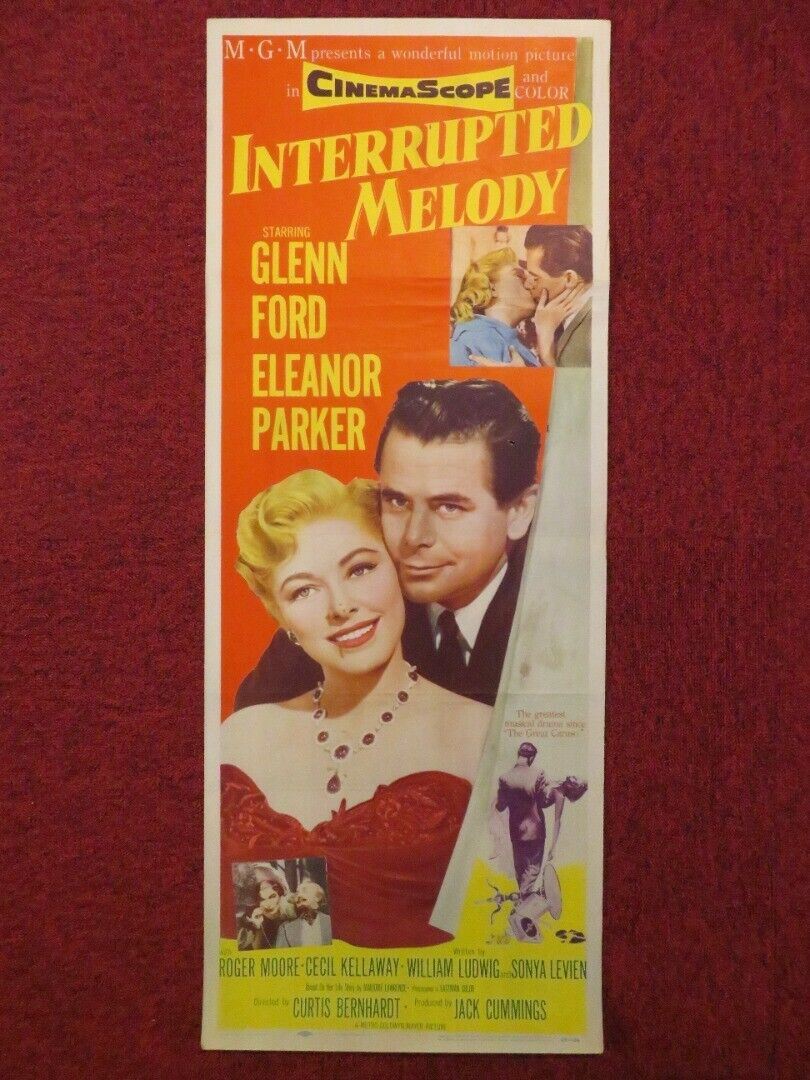 INTERRUPTED MELODY US INSERT (14"x 36") POSTER GLENN FORD ELEANOR PARKER 1955