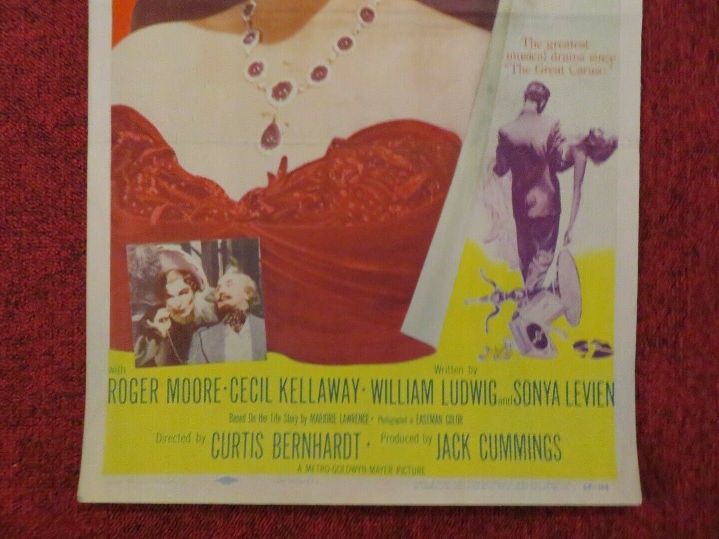 INTERRUPTED MELODY US INSERT (14"x 36") POSTER GLENN FORD ELEANOR PARKER 1955