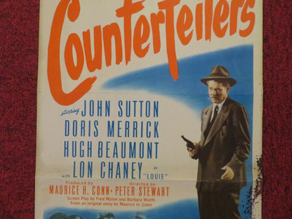 THE COUNTERFEITERS  US INSERT (14"x 36") POSTER JOHN SUTTON DORIS MERRICK 1948