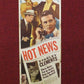 HOT NEWS US INSERT (14"x 36") POSTER STANLEY CLEMENTS GLORIA HENRY 1953