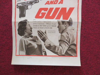 FOUR BOYS AND A GUN US INSERT (14"x 36") POSTER FRANK SUTTON TARRY GREEN 1957