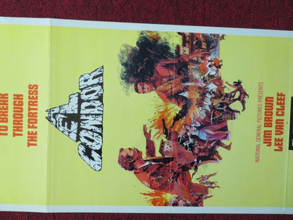 EL CONDOR  US INSERT (14"x 36") POSTER JIM BROWN LEE VAN CLEEF 1970