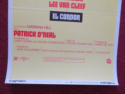 EL CONDOR  US INSERT (14"x 36") POSTER JIM BROWN LEE VAN CLEEF 1970