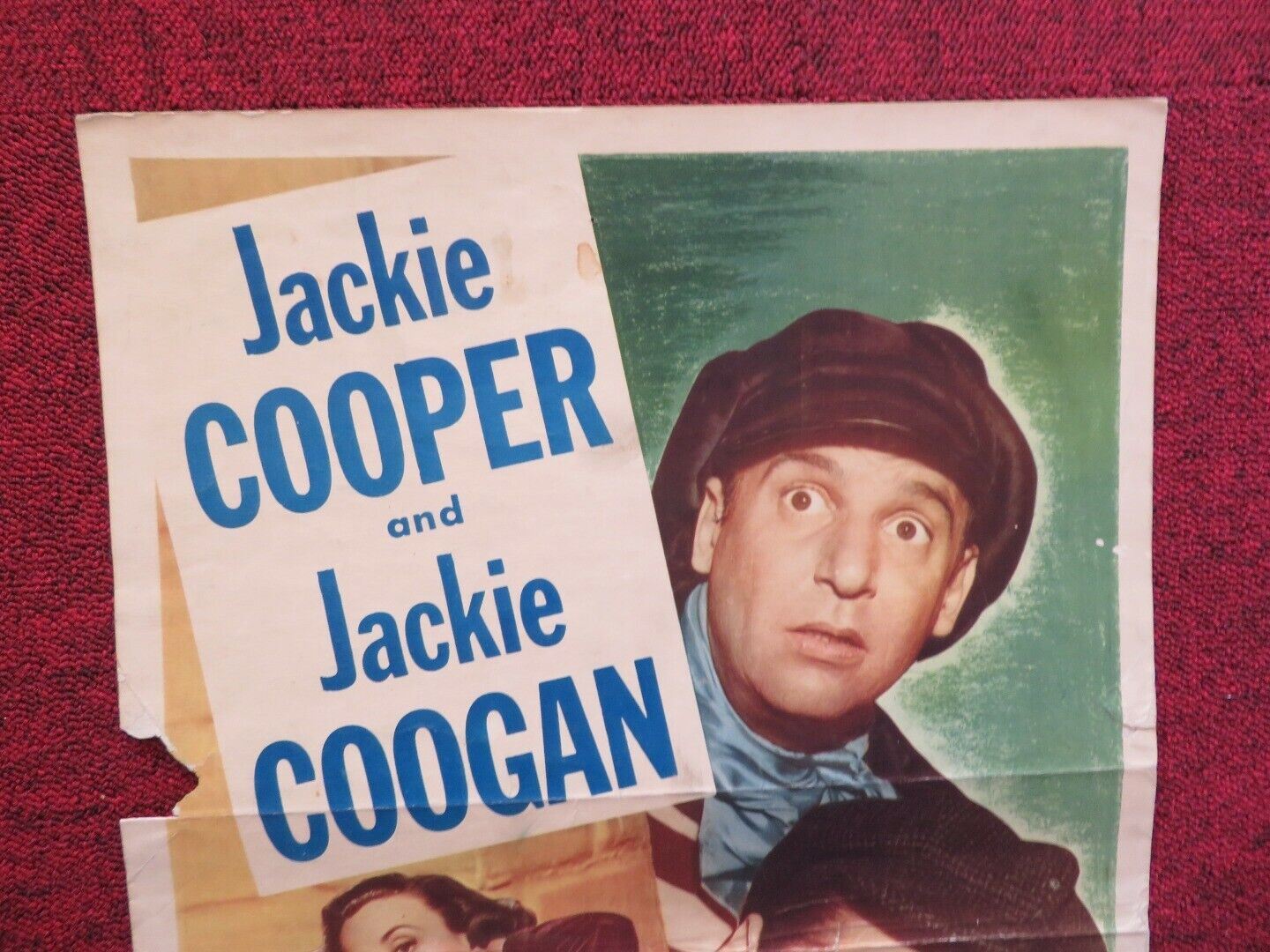 FRENCH LEAVE US INSERT (14"x 36") POSTER JACKIE COOPER JACKIE COOGAN 1948