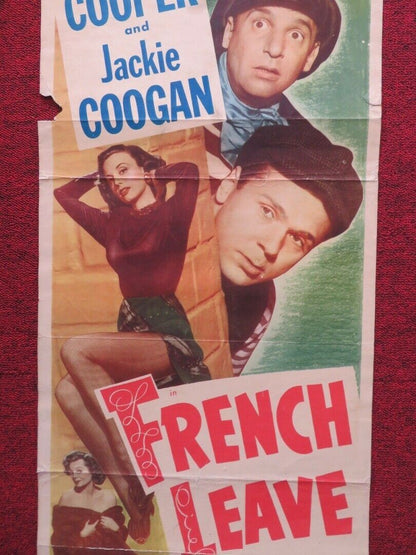 FRENCH LEAVE US INSERT (14"x 36") POSTER JACKIE COOPER JACKIE COOGAN 1948