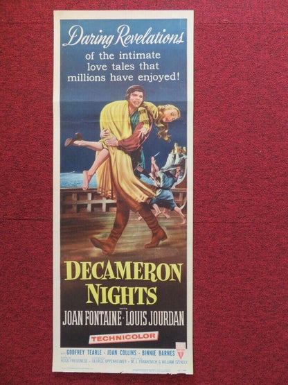 DECAMERON NIGHTS  US INSERT (14"x 36") POSTER JOAN FONTAINE LOUIS JOURDAN 1953