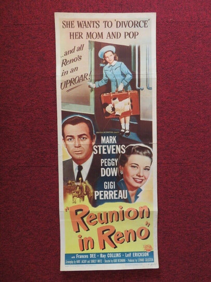 REUNION IN RENO   US INSERT (14"x 36") POSTER MARK STEVENS PEGGY DOW 1951