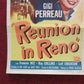 REUNION IN RENO   US INSERT (14"x 36") POSTER MARK STEVENS PEGGY DOW 1951