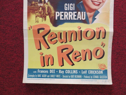 REUNION IN RENO   US INSERT (14"x 36") POSTER MARK STEVENS PEGGY DOW 1951