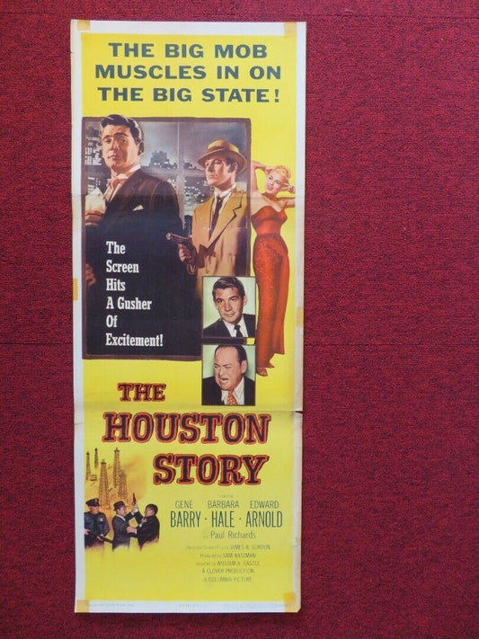 THE HOUSTON STORY US INSERT (14"x 36") POSTER GENE BARRY BARBARA HALE 1955