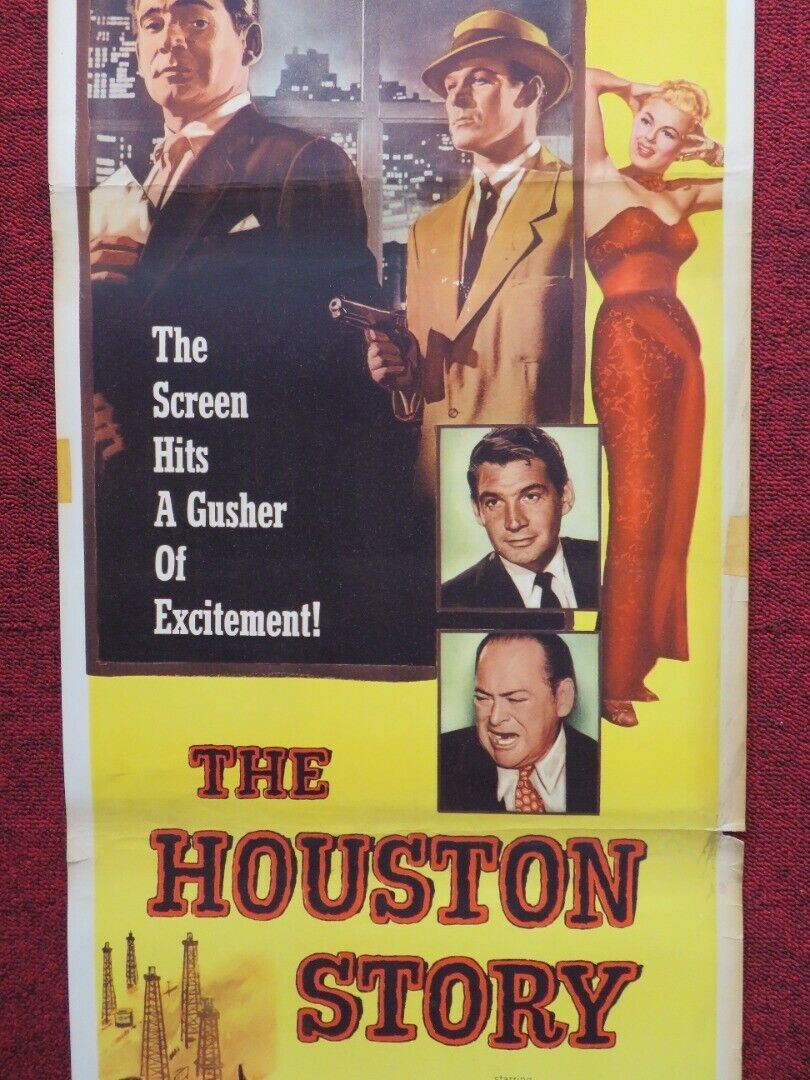 THE HOUSTON STORY US INSERT (14"x 36") POSTER GENE BARRY BARBARA HALE 1955