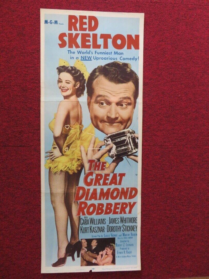 THE GREAT DIAMOND ROBBERY  US INSERT (14"x 36") POSTER RED SKELTON 1953