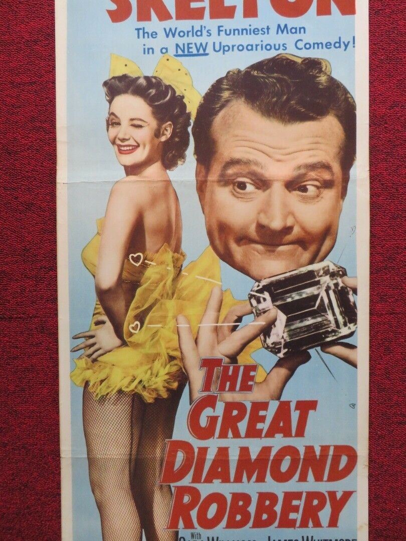 THE GREAT DIAMOND ROBBERY  US INSERT (14"x 36") POSTER RED SKELTON 1953