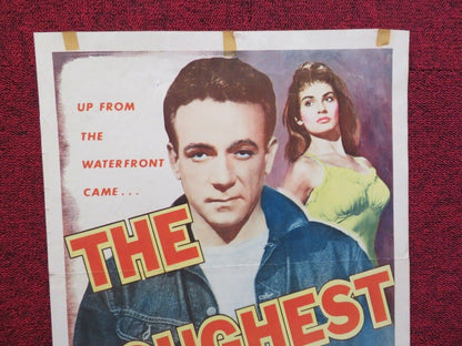 THE TOUGHEST MAN ALIVE  US INSERT (14"x 36") POSTER DANE CLARK LITA MILAN 1955