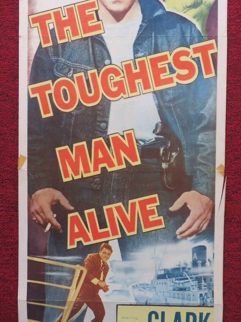 THE TOUGHEST MAN ALIVE US INSERT (14"x 36") POSTER DANE CLARK LITA MIL ...