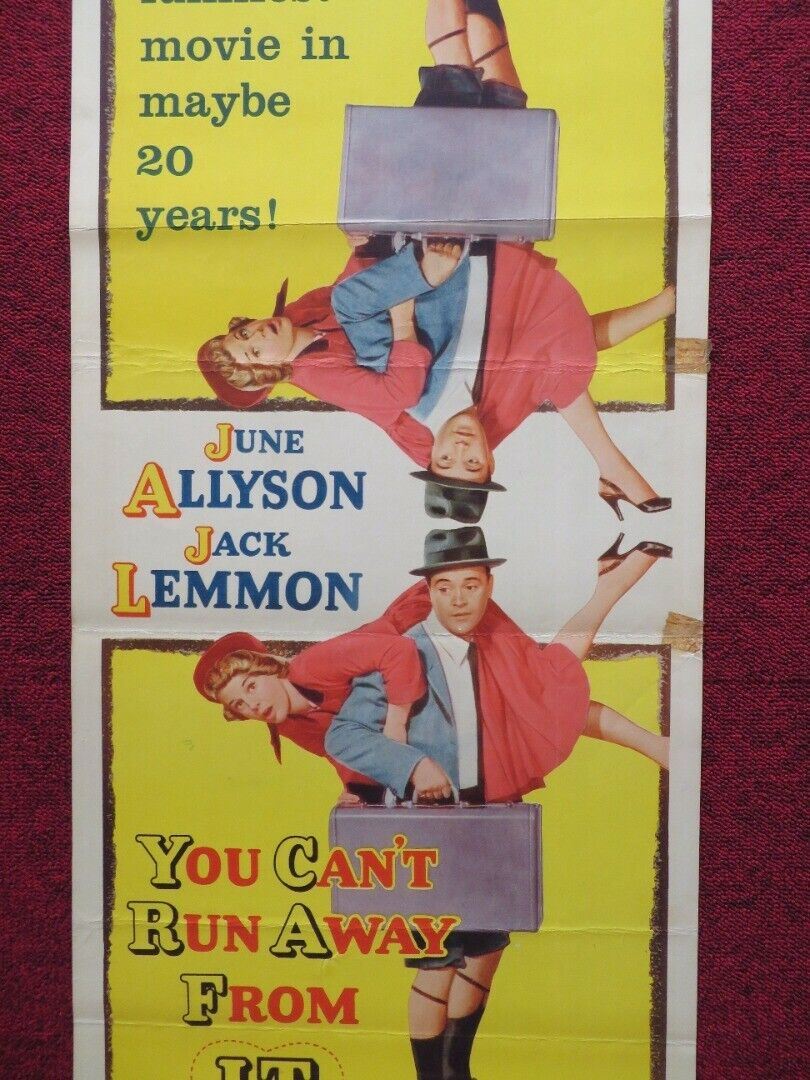 YOU CAN'T RUN AWAY FROM IT  US INSERT (14"x 36") POSTER  JACK LEMMON 1956