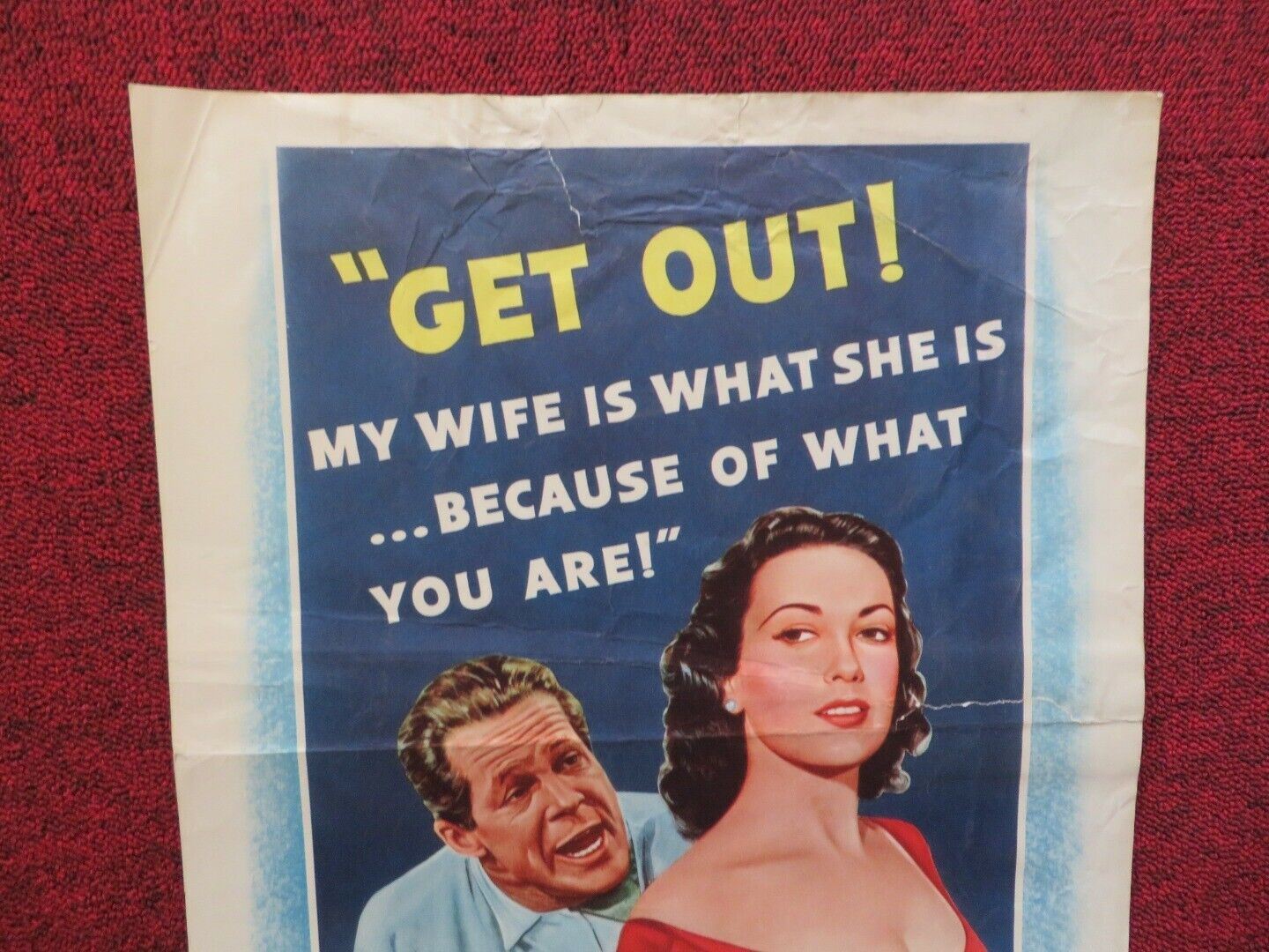 THIS IS MY LOVE  US INSERT (14"x 36") POSTER LINDA DARNELL RICK JASON 1954