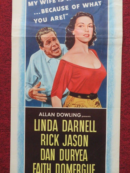 THIS IS MY LOVE  US INSERT (14"x 36") POSTER LINDA DARNELL RICK JASON 1954