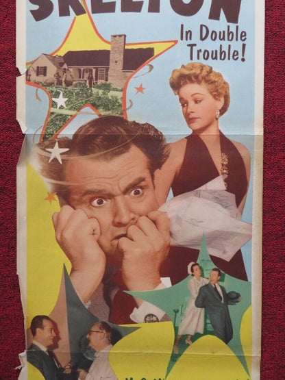 HALF A HERO   US INSERT (14"x 36") POSTER RED SKELTON JEAN HAGEN 1953