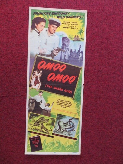 OMOO OMOO THE SHARK GOD  US INSERT (14"x 36") POSTER RON RANDELL 1949