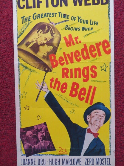 MR.BELVEDERE RING THE BELL US INSERT (14"x 36") POSTER CLIFTON WEBB 1951