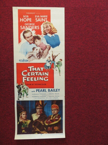 THAT CERTAIN FEELING  US INSERT (14"x 36") POSTER BOB HOPE EVA MARIE SAINT 1956