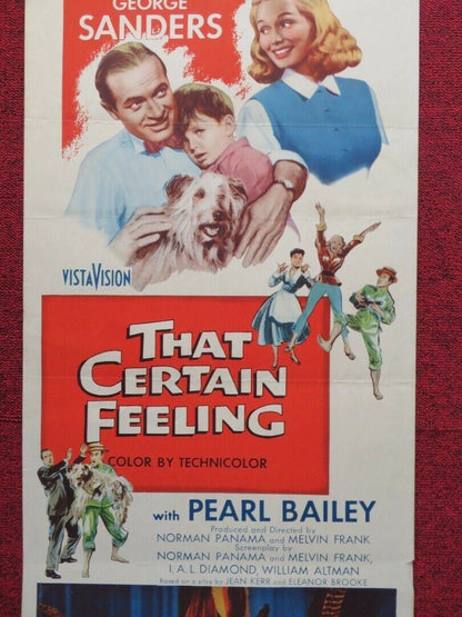 THAT CERTAIN FEELING  US INSERT (14"x 36") POSTER BOB HOPE EVA MARIE SAINT 1956