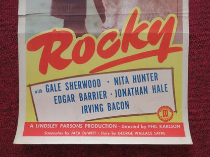 ROCKY  US INSERT (14"x 36") POSTER RODDY MCDOWALL 1948